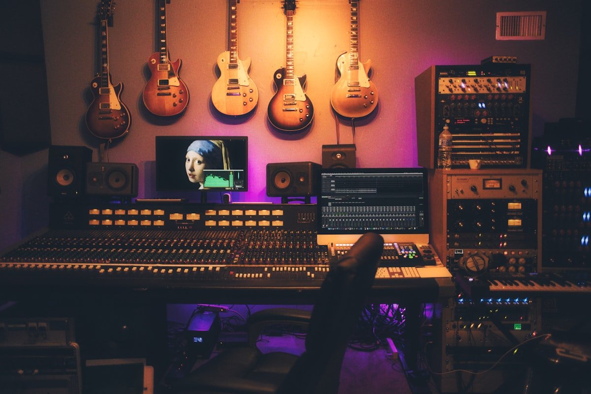 Recording studio for label catalog management