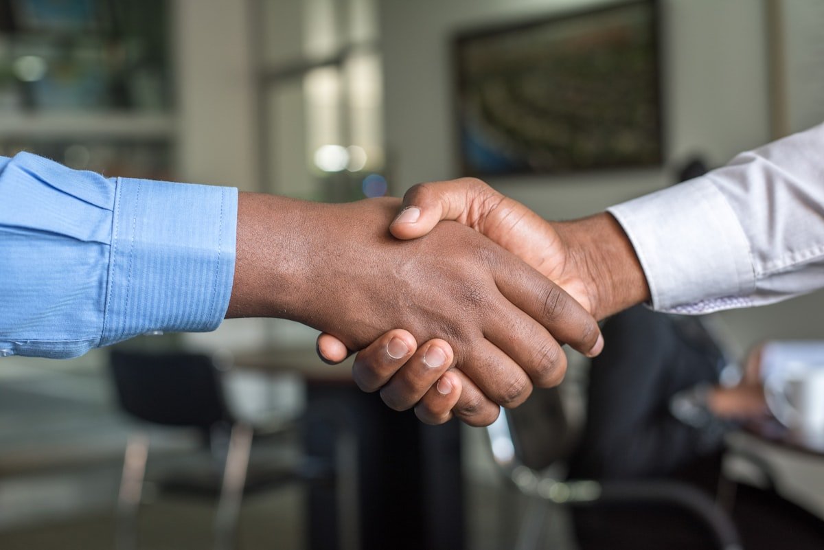 Business handshake for digital music contracts